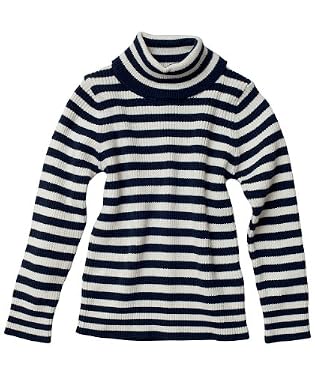 Stripe Long-Sleeve Roll Neck