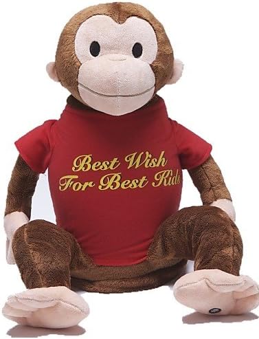 Ch&amp;Ch Stuffed dolls Zoobies Plush Mid Monkey 40*20*18cm with blanket 135*87cm