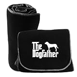 Polar Fleece Scarf Black The Dogfather Greater Swiss Mountain Dog Embroidery Dog