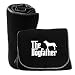 Polar Fleece Scarf Black  The Dogfather Greater Swiss Mountain Dog Embroidery  Dog