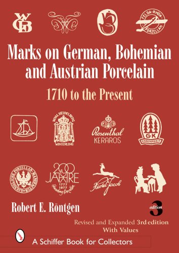 Marks on German, Bohemian, And Austrian Porcelain: 1710 to the Present (Schiffer Book for Collectors)