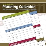 Three Month Planning 2011 Wall Calendar