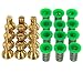TeeJet Bundle (24 Items): 12 x TK-.75 Brass FloodJet Spray Nozzles w/ 12 x 8079-PP-100 Strainers