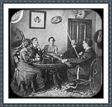 Historic Print (S): [Seance with five people around table, four of them looking upward, and one man holding