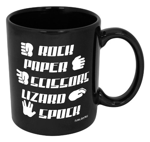 Rock Paper Scissors Lizard Spock Mug
