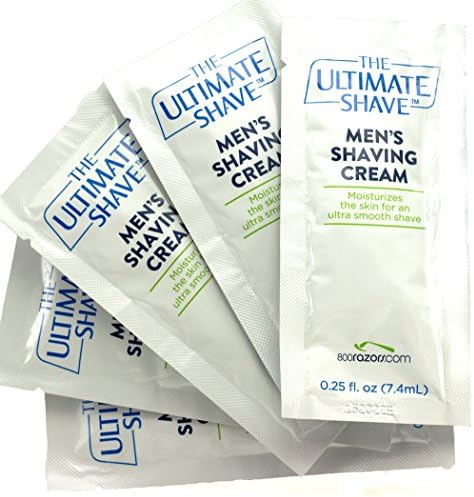 Pack of 20 .25 oz Travel Size Shave Cream Michael Phelps Favorite Brand - The Ultimate Shave Cream for Men - An Ultra Smooth Moisturizing Men's Shave Cream - Great for Sensitive Skin