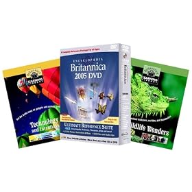 Encyclopedia Britannica 2005 Ultimate Reference Suite DVD (plus two Britannica Learning Library Books)