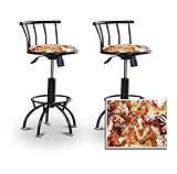 2 24"-29" Horse Themed Seat Black Adjustable Specialty / Custom Barstools S ....