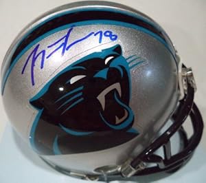 Travelle Wharton Carolina Panthers Signed Autographed Riddell Mini Helmet W/COA