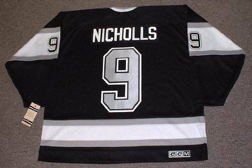 Buy BERNIE NICHOLLS Los Angeles Kings 1989 CCM Vintage Throwback Away NHL Hockey Jersey