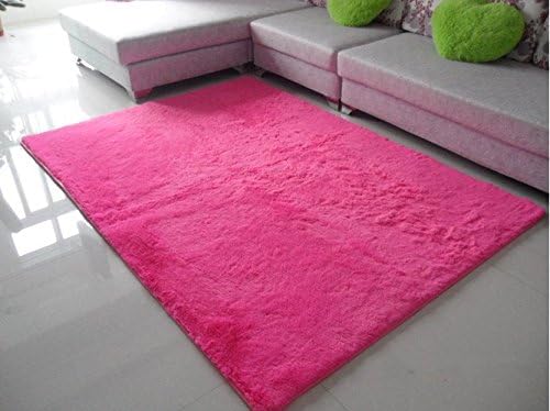 Norson Home Textiles, Ultra Soft 3 Cm Thick Indoor Morden Area Rugs Pads, New Arrival Fashion Color [Bedroom] [Livingroom] [Sitting-room] [Rugs] [Blanket] [Footcloth] for Home Decorate. (Rose, 31.5 62.3 inches (80 160cm))
