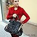 Korean Style Women's Black With Glitter Sequins Shoulder Bag Handbag