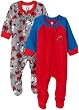 Gerber Fire Dog Blanket Sleepers Two Pack, Red, 0-6 Months