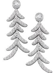 14KT Yellow Gold 1.00 CTW Round Diamond Ladies Fashion Earrings