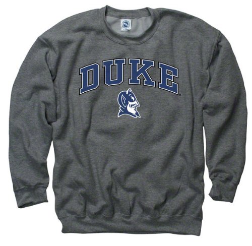 Duke Blue Devils Dark Heather Perennial II Crewneck Sweatshirt