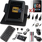 Evecase 16 Items Essential Accessories Bundle kit [ includes Leather, Keyboard, Screen, Charger Adapters, USB Cable, HDMI Cable, Stylus, Headset, 3.5mm Tape, Wrap ]