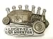 Lucky 13 Dead King Belt Buckle with built in Bottle Opener Los Muertos Buckle