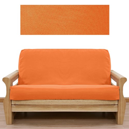 Ultra Suede Pumpkin Orange Futon Cover Full 642