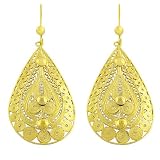 Goldkist 18k Gold Over Silver Filigree Earrings
