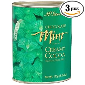 McSteven's Chocolate Mint Creamy Cocoa, 6.25-Ounce Tins (Pack of 3)