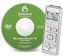 OLYMPUS VN-5500PC Digital Voice Recorder + Dragon NaturallySpeaking 10 Software