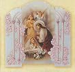 Capilla Series First Communion Invitation - Girl - Quad-fold, Die-Cut - FRENCH - 100 per pack