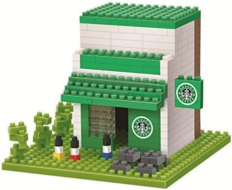 Otulet City Builder Series Coffee Shop Set Model Toy Building Blocks Mini Figure Nanoblocks Minifigure Diamond Building Set DIY (with Otulet® FREE Brick Separator)