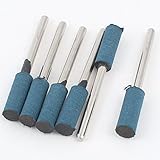 uxcell マウントポイント　研削ヘッド　メタル製　シルバートーン　3mmシャンク径 6mmヘッダ径 6個入り