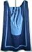 adidas Saunatuch / Badetuch / Strandtuch , marine / himmelblau
