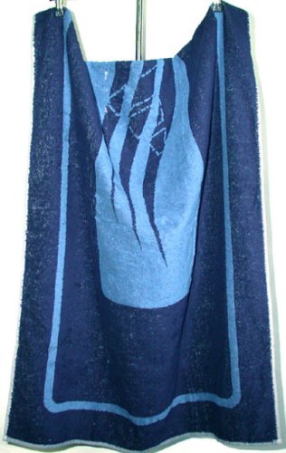 adidas Saunatuch / Badetuch / Strandtuch , marine / himmelblau