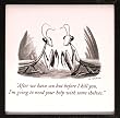 The New Yorker Cartoon Magnet Preying Mantis Biting Mates Head Off.