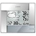 Oregon Scientific BAR386A-S Wireless Weather Forecaster with Temperature Display and Self-Setting Atomic Clock, Silver