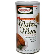 MANISCHEWITZ Matzo Meal Canister, 16-Ounce Tubes (Pack of 4)