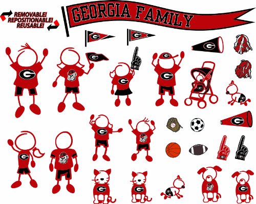 NCAA Georgia Bulldogs Decal Family