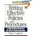 Writing Effective Policies and Procedures: A Step-By-Step Resource for Clear Communication