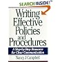 Writing Effective Policies and Procedures: A Step-By-Step Resource for Clear Communication