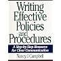 Writing Effective Policies and Procedures: A Step-by-step Resource for Clear Communication