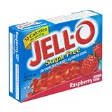 Kraft Jell-O Sugar-Free Gelatin Dessert, Raspberry, 0.6-Ounce Boxes (Pack of 24)