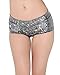 iHeartRaves Black Hologram Rave Booty Shorts (Medium)