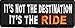 It's Not The Destination It's The Ride Patch, Biker Saying Patches