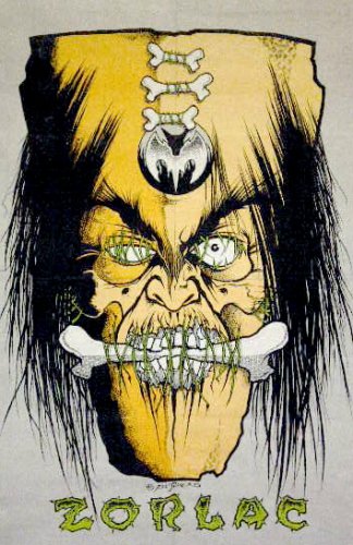 Zorlac Skateboards ~ Rare Classic Vintage Poster Print ~ Approx 24 X 36 Inches