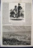 1863 SOURCE NILE NEGRO BOYS CENTRAL AFRICA MAP ROUTE