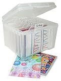 Iris Greeting Card Box - Card Keeper - Set of 2 (Clear) (7.38