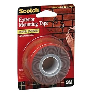 3M Scotch 4011 Exterior Mounting Tape, 1 in x 60 in by 3M