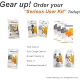 Dell Axim X50v Clear Case Serious User Kit (w/ black JAVOSync and black JAVOeBuds)