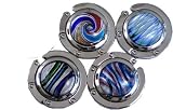 50 Murano Art Glass FOLDING purse hook mixer with black velvet in Gift Boxes