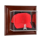 Mounted Memories Los Angeles Angels Of Anaheim Brown Framed Wall Mounted Logo Cap Case