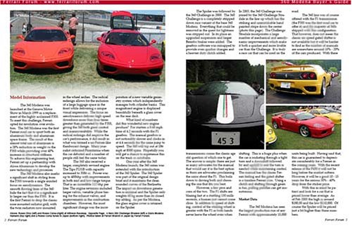 Ferrari 360 Modena Buyer's Guide under Buying & Leasing in The Books Store