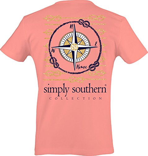 Simply Southern Women's Preppy Compass Melon S