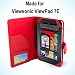 Viewsonic ViewPad 7E 7" Tablet Case / Cover - Red SRX Executive by Kiwi Cases